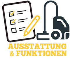 Staubsauger Austattung & Funktionen Illustration